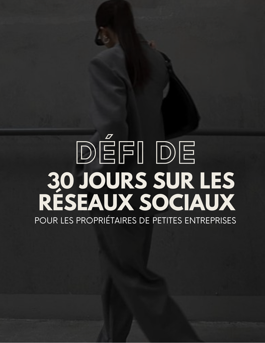 Défi de 30 jours sur les réseaux sociaux